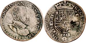 1589. Felipe II. Amberes. Tesorería ... 