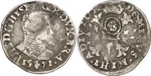 1571. Felipe II. Amberes. 1/10 de escudo ... 