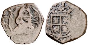 1661. Felipe IV. Granada. N. 8 maravedís. ... 