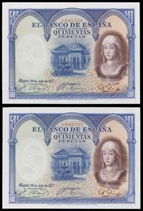 1927. 500 pesetas. (Ed. C3) (Ed. 352). 24 de ... 