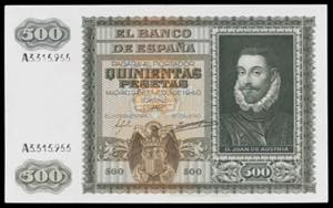 1940. 500 pesetas. (Ed. D40) (Ed. 439). 9 de ... 