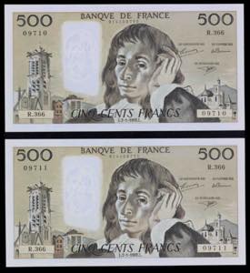 Francia. 1992. Banco de Francia. 500 ... 