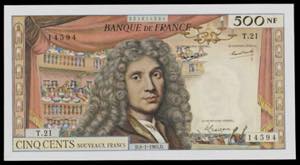 Francia. 1965. Banco de Francia. 500 francos ... 
