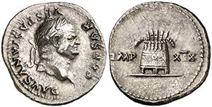 (77-78 d.C.). Vespasiano. Denario. (Spink ... 