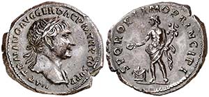 (107 d.C.). Trajano. Denario. (Spink 3160) ... 