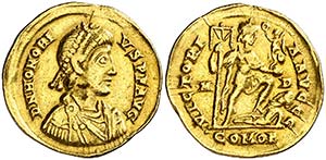 (402-403 d.C.). Honorio. Mediolanum. ... 