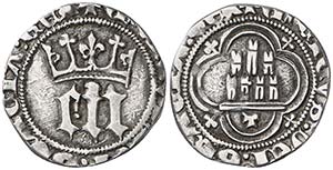 Enrique III (1390-1406). Toledo. 1/2 real. ... 