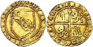 Juan II (1406-1454). Sevilla. Dobla de la ... 