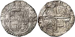 s/d. Felipe II. Sevilla. . 4 reales. (Cal. ... 