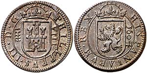 1607/5/4. Felipe III. Segovia. 8 maravedís. ... 