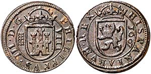 1607. Felipe III. Segovia. 8 maravedís. ... 