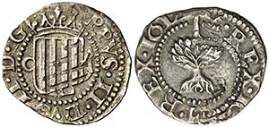 1612. Felipe III. Zaragoza. 1/2 real. (Cal. ... 