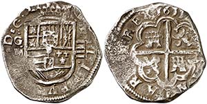 1611. Felipe III. Granada. M. 4 reales. ... 
