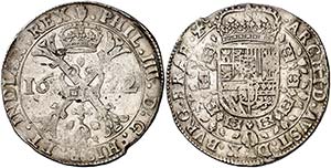1622. Felipe IV. Amberes. 1 patagón. (Vti. ... 