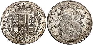 1686. Carlos II. Nápoles. AG/A. 1 tari. ... 