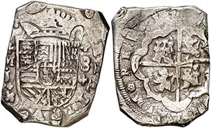 1709. Felipe V. Madrid. J. 8 reales. (Cal. ... 