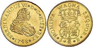 1748. Fernando VI. Madrid. JB. 4 escudos. ... 