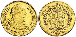 1777. Carlos III. Madrid. PJ. 1/2 escudo. ... 