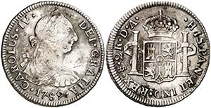 1789. Carlos IV. Santiago. DA. 2 reales. ... 