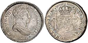1816. Fernando VII. Guatemala. M. 1 real. ... 