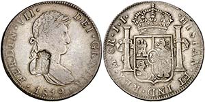 1819. Fernando VII. México. JJ. 8 reales. ... 