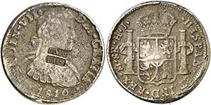 1811. Fernando VII. Monclova. 8 reales. ... 