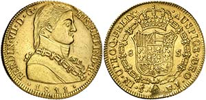 1811. Fernando VII. Santiago. FJ. 8 escudos. ... 