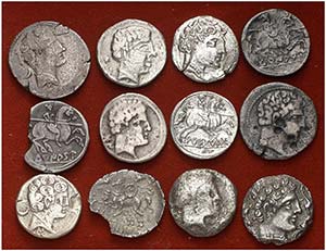Lote de 12 denarios de diversas cecas, uno ... 