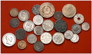 Lote de 24 monedas extranjeras de módulo ... 