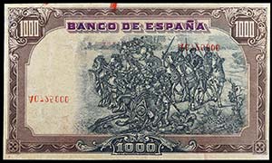 1937. Burgos. 1000 pesetas. (Ed. NE44pa) ... 