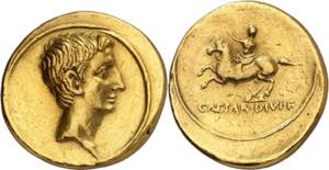 (32-31 a.C.). Octavio Augusto. Áureo. ... 