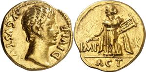 (14-12 a.C.). Octavio Augusto. Áureo. ... 