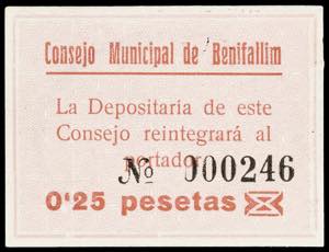 Benifallim (Alicante). Consejo Municipal. 25 ... 