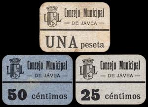 Jávea (Alicante). Consejo Municipal. 25, 50 ... 