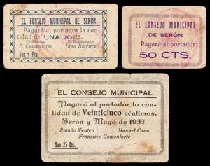 Serón (Almería). Consejo Municipal. 25, 50 ... 