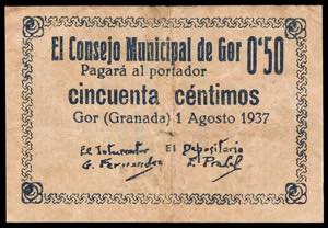 Gor (Granada). Consejo Municipal. 50 ... 