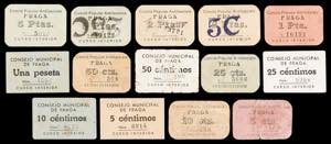 Fraga (Huesca). 5 (tres), 10 (tres), 25 ... 