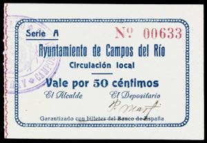 Campos del Río (Murcia). Ayuntamiento. 50 ... 
