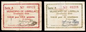Librilla (Murcia). Municipio. 25 céntimos y ... 