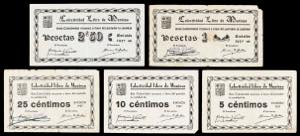 Muniesa (Teruel). Colectividad Libre. 5, 10, ... 