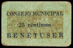 Benetuser (Valencia). Consejo Municipal. 25 ... 