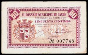 Caspe (Zaragoza). Consejo Municipal. 50 ... 