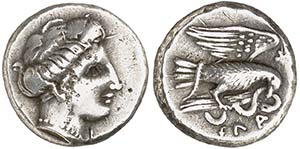 (338-308 a.C.). Euboia. Chalkis. Dracma. (S. ... 