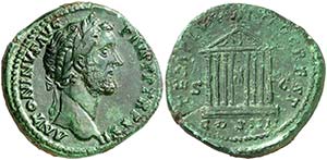 (158-159 d.C.). Antonino pío. Sestercio. ... 