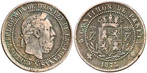 1875. Carlos VII, Pretendiente. Oñate. 5 ... 