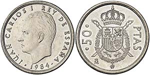 1984. Juan Carlos I. 50 pesetas. (Cal. 67). ... 