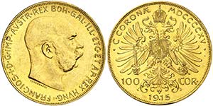 1915. Austria. Francisco José I. 100 ... 