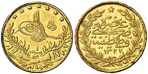 Año 4 (1912). Turquía. Mohammed V. ... 
