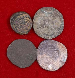Lote de 3 monedas medievales (incluye un ... 