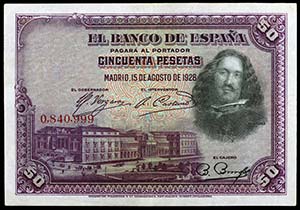 1928. 50 pesetas. (Ed. B113) (Ed. 329). 15 ... 